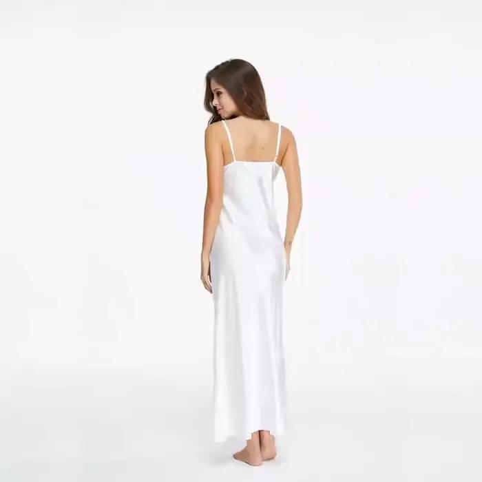 Chemise de nuit longue en Satin