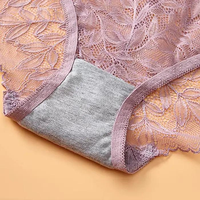 Culotte Géométrique en Dentelle Femme Taille Unique Brève Élégante Occasions Spéciales Lingerie Sexy Polyester Élasthanne