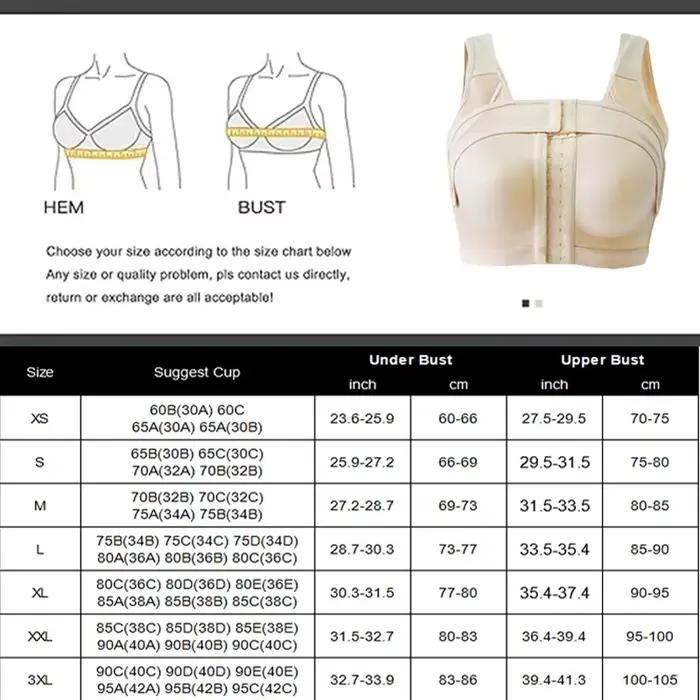 Dimmkof – soutien-gorge de Compression avec fermeture à boucle avant