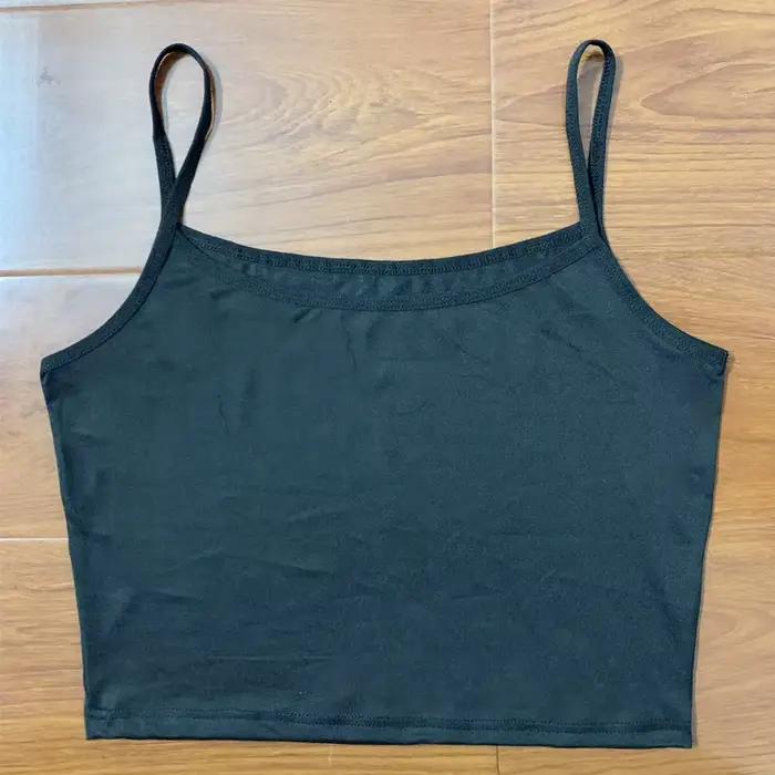 Gilet à bretelles intérieur court pour femme