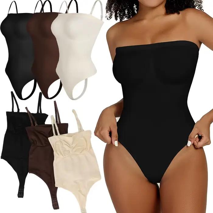 Haut tubulaire Bustier à épaules dénudées
