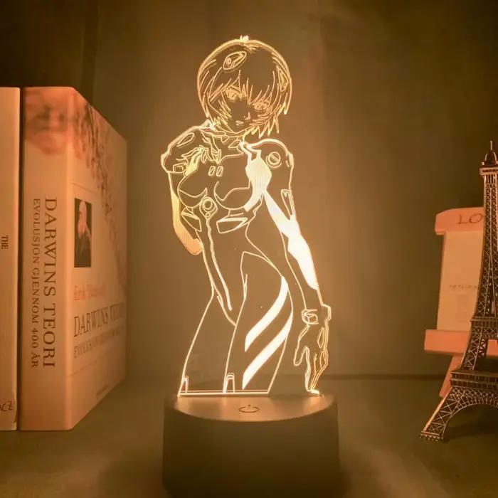 Veilleuse néon cancers japonaise, Genesis, Evangelion Rei Ayanami Asuka, dessin animé mignon, chambre à coucher, lumière ambiante, ornement de bureau