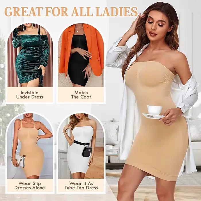 Sous-robe sans bretelles pour femmes