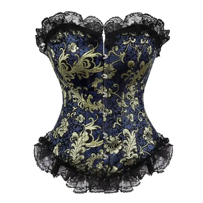 Caudatus Corset Top avec nœud à volants pour femmes grande taille