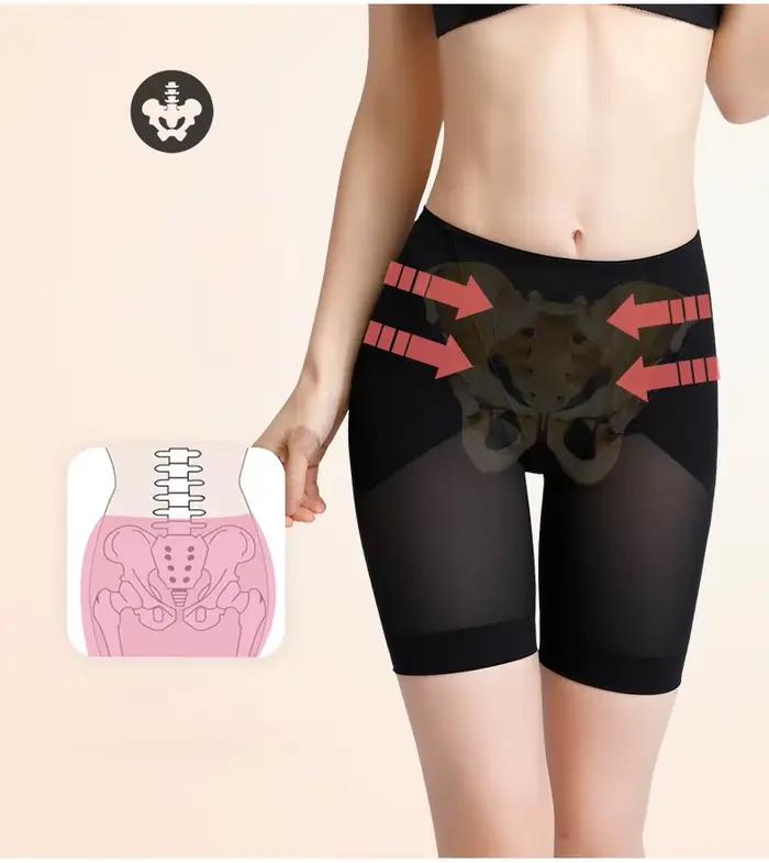 Sous-vêtements taille haute en polyester et élasthanne pour femmes, contrôle moyen, confort et élégance pour toutes les occasions