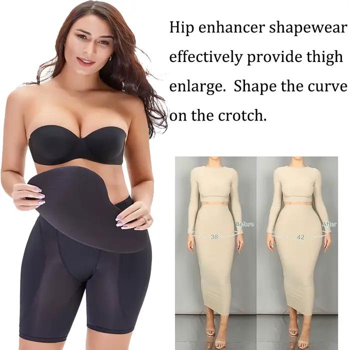 Rehausseur de hanche Shapewear culotte taille basse corps Shaper bout à bout sous-vêtements amovibles butin hanche coussinets