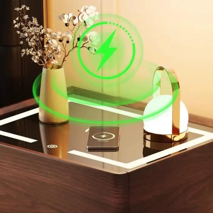 Organisateur d'articles Table De Chevet minimaliste étroite Simple Table De Chevet esthétique drôle De luxe Table De Chevet meubles accessoires