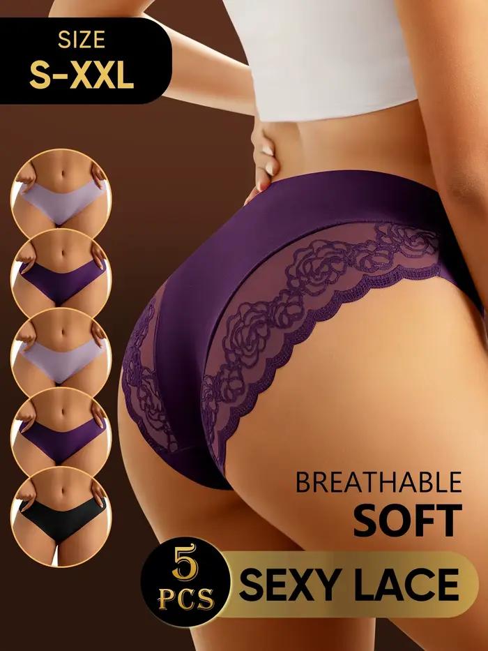 Lot de 5 culottes taille basse pour femme