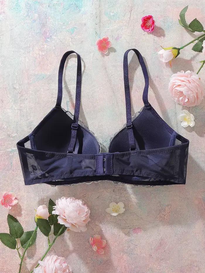 Soutien-gorge pour femme brodé de fleurs