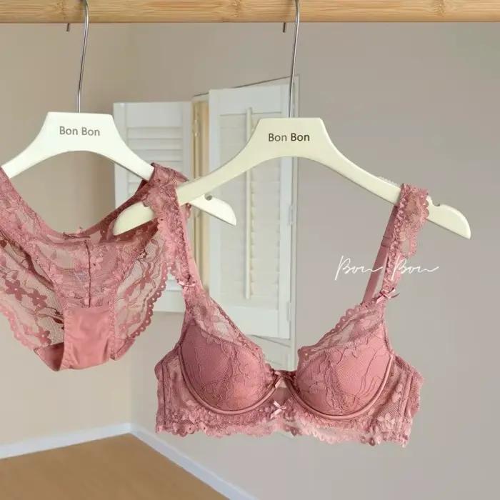 Ensemble de lingerie sexy en dentelle française pour femme