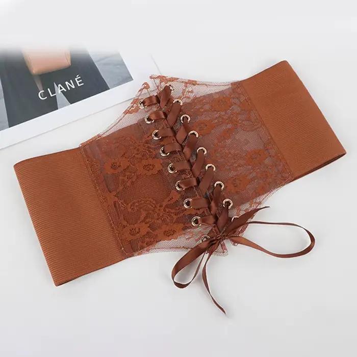 Ceinture Corset à Lacets Tendance pour Femme – Style Rétro, Ceinture de Taille pour Robe, Idéale pour Tenues Décontractées et Occasions Spéciales