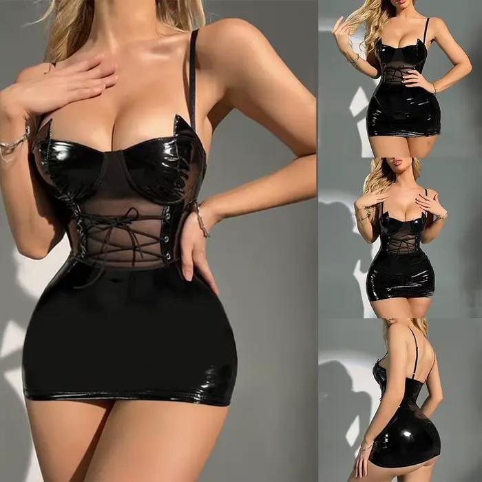 Femme femmes robe vêtements de nuit Clubwear robes de Cocktail Lingerie chemise