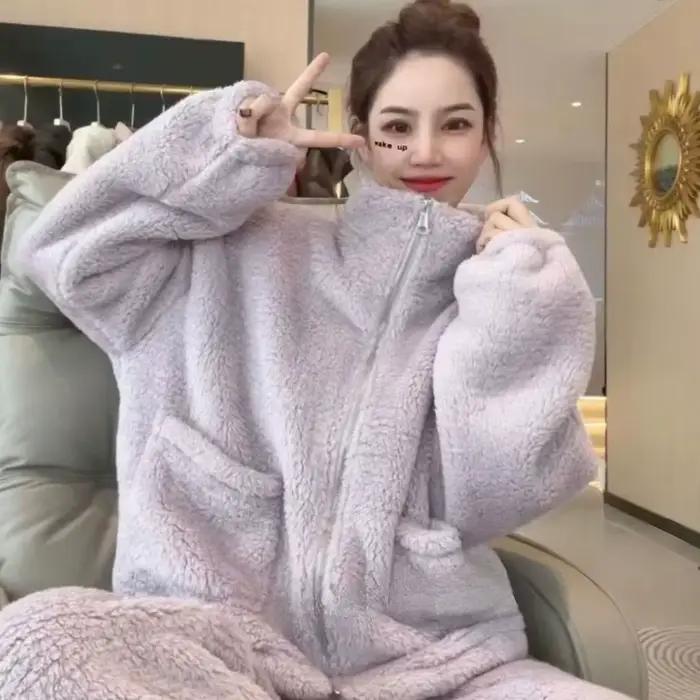 Ensemble pyjama chaud pour femmes