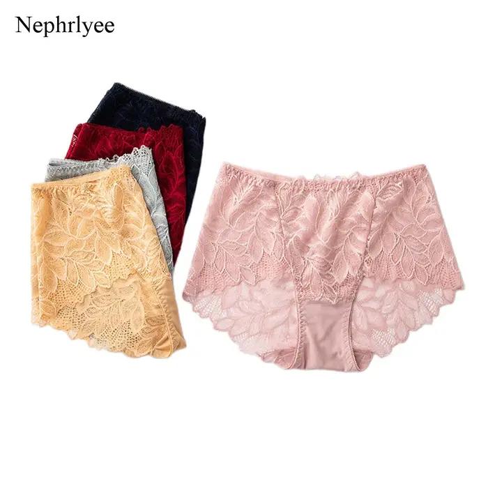 2025 nouvelle culotte taille haute pour femmes soulever sous-vêtements transparents Lingerie Sexy femme dentelle slips femmes caleçons P274
