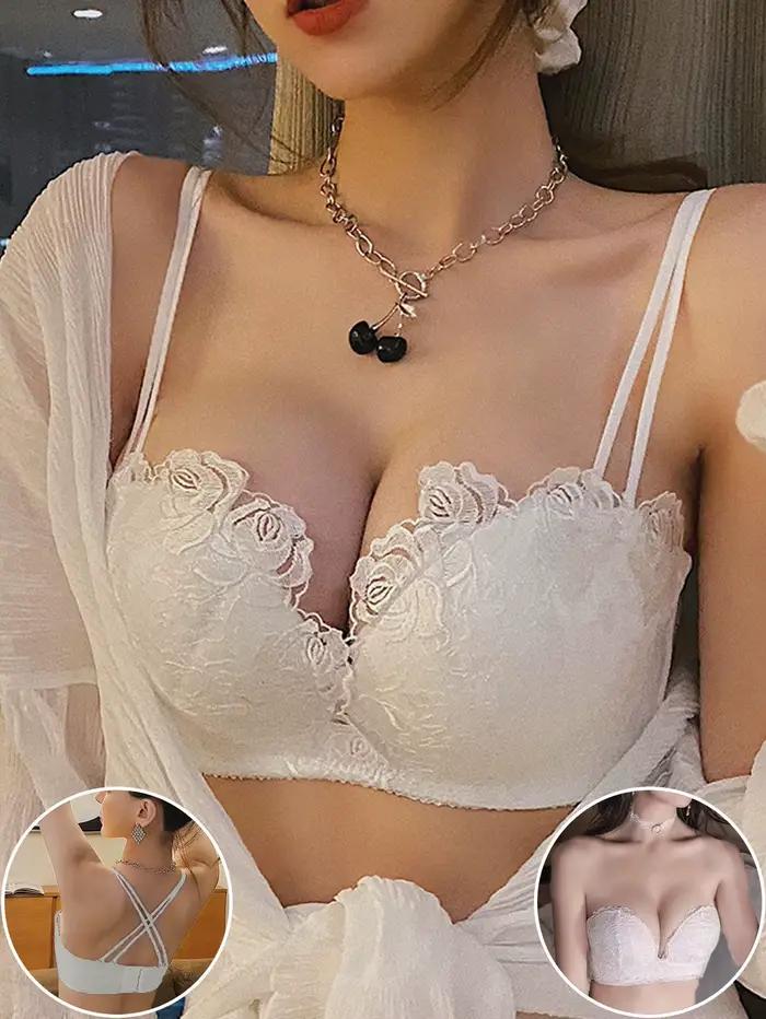 Soutien-gorge push-up en dentelle pour femme