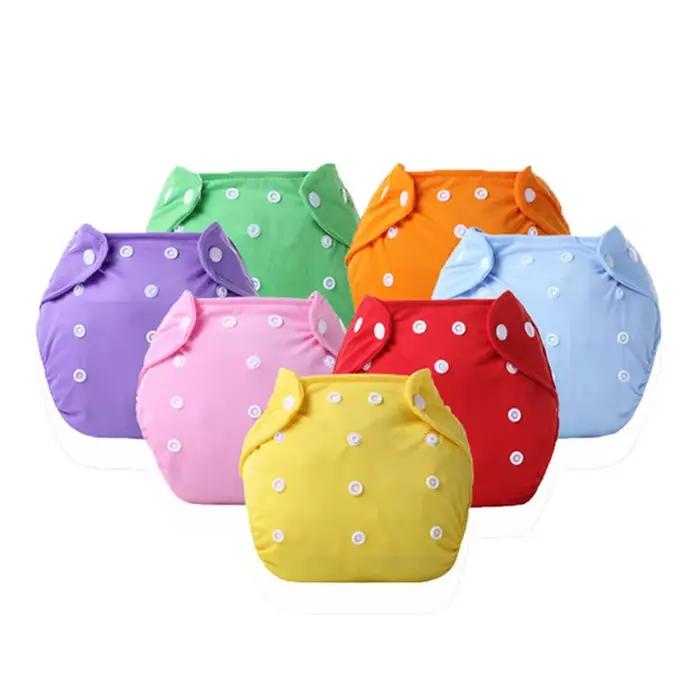 Couche lavable pour bébé, couche en tissu imperméable pour enfant, couche en coton écologique pour bébé, couche en tissu réutilisable, convient aux bébés de 0 à 2 ans, 3 à 15 kg