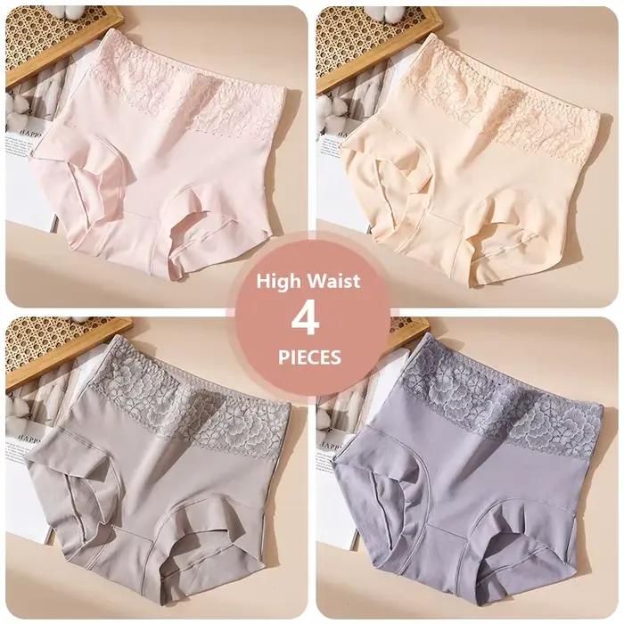 Culotte taille haute en coton pour femmes