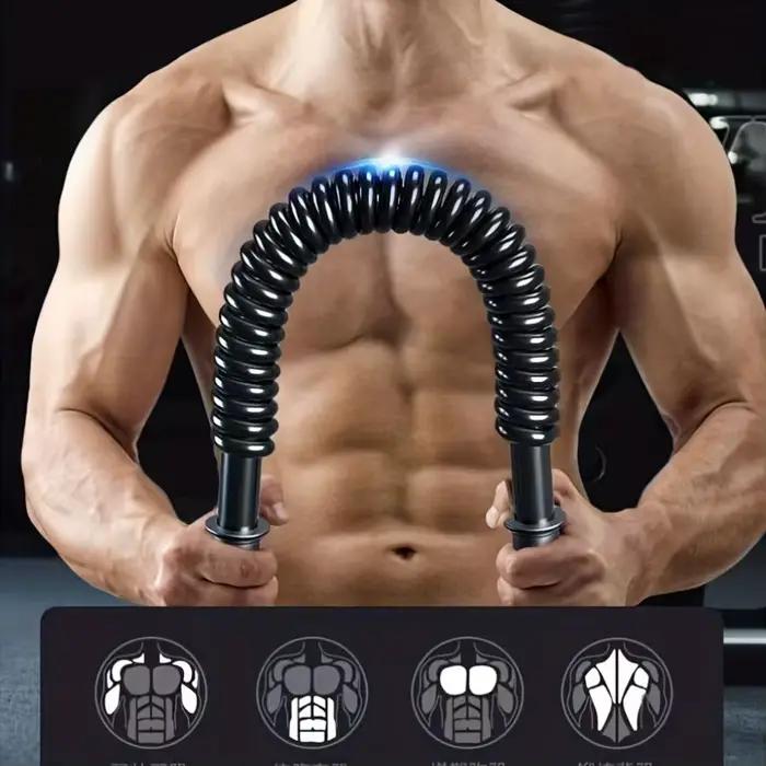 1 barre d'entraînement pour la force des bras |   Équipement de fitness à double tête de 66 lb pour l'augmentation musculaire, en fer, couleur