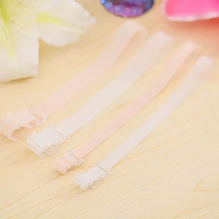 Bretelles de soutien-gorge Beige Transparent Baldric réglables