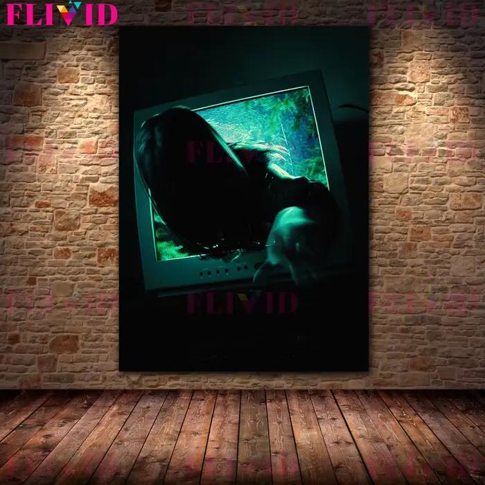 Toile d'Art Mural de Scènes de Film Effrayant et d'Horreur, Peinture de Démons dans la Nuit Noire, Affiche et Impression pour Décoration de Salon