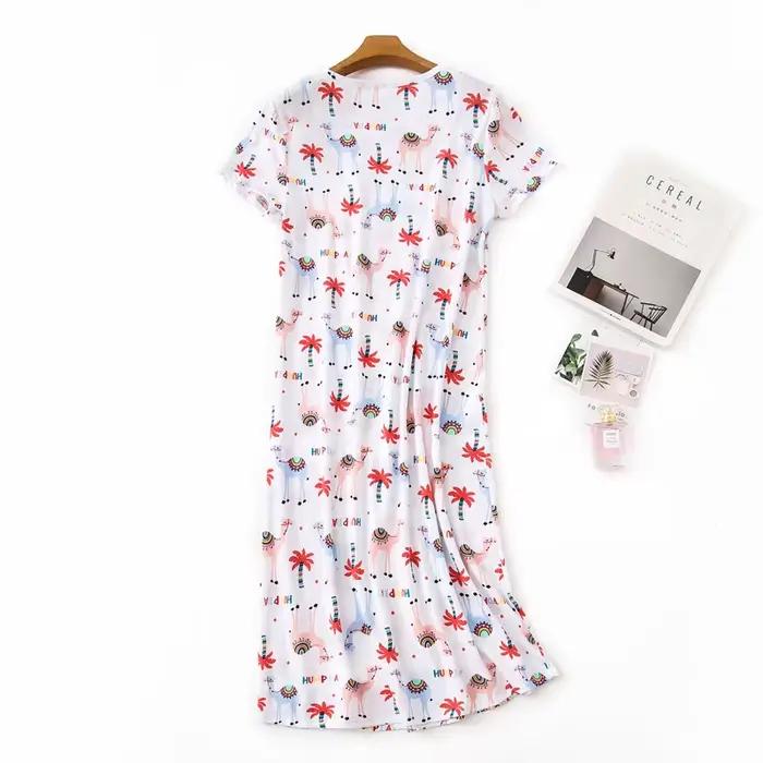 Chemise de nuit en coton pour femmes