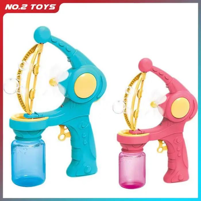 Pistolet à bulles automatique à grandes bulles, avec jouets liquides, Machine à savon, jouet de jeu de fête en plein air pour enfants, cadeaux Surprise d'anniversaire