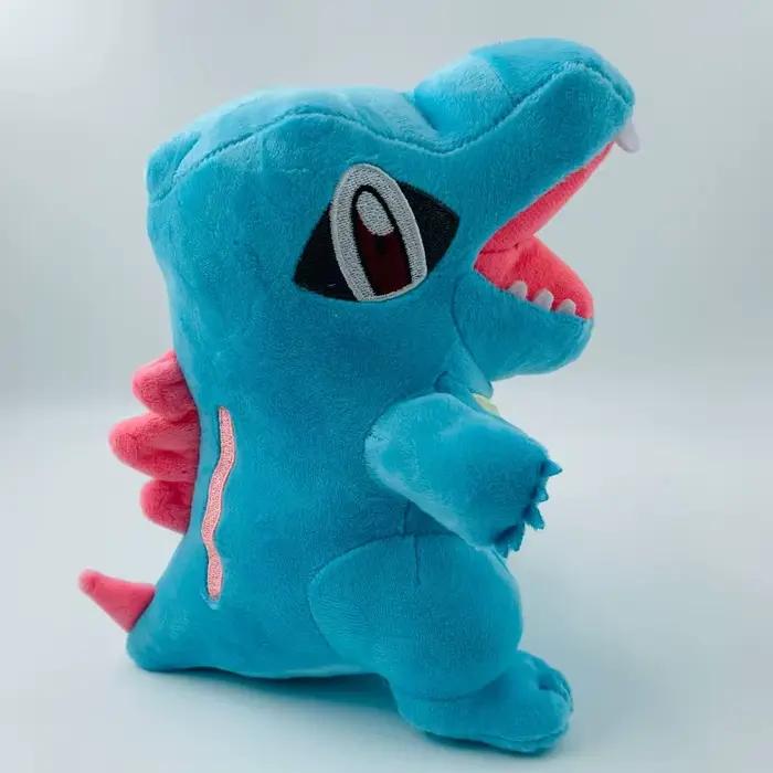 POELLsimplifié-Jouet en Peluche Totodile de 22cm, Petite Figurine de Crocodile Sciant, Dessin Animé