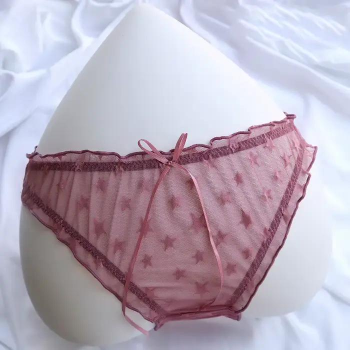 Culotte en Dentelle pour Femme, Lingerie Sexy, Douce et Confortable