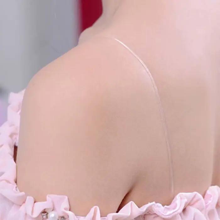 Accessoires écharpe élastique antidérapante bretelles fines sangle de soutien-gorge Invisible bretelles de soutien-gorge transparentes ceinture de soutien-gorge réglable