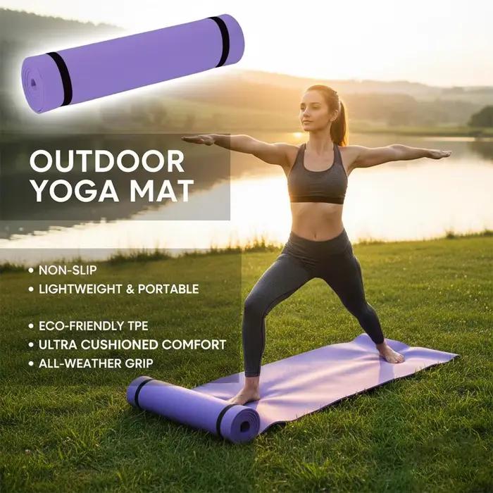Tapis de fitness antidérapant pour exercices de Pilates, musculation, sport, gymnastique, équipement de fitness