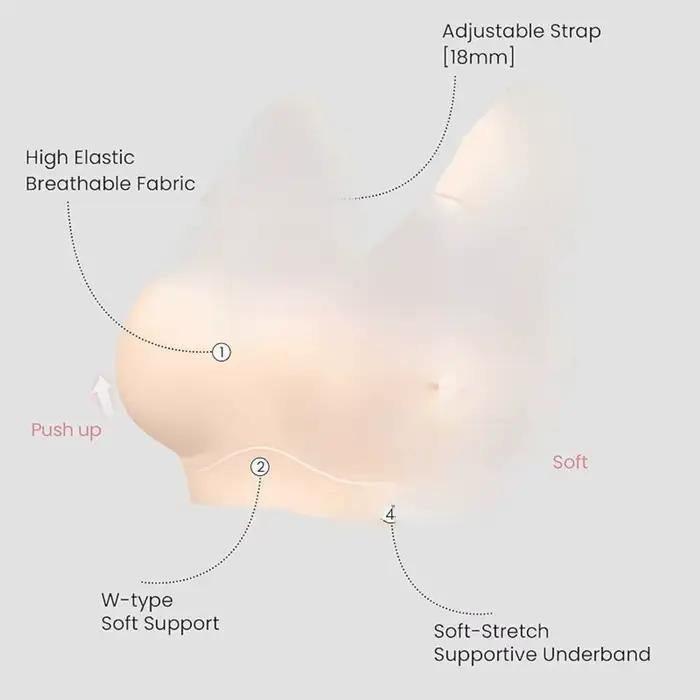 Soutien-gorge sans couture sans bretelles