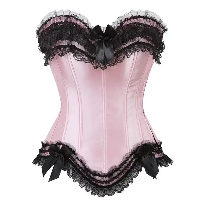 Corsets et Bustiers roses pour femmes