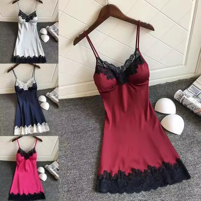Sexy femmes Robe en soie