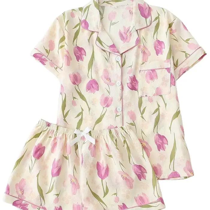 Pyjama pour femmes, ensemble 2 pièces