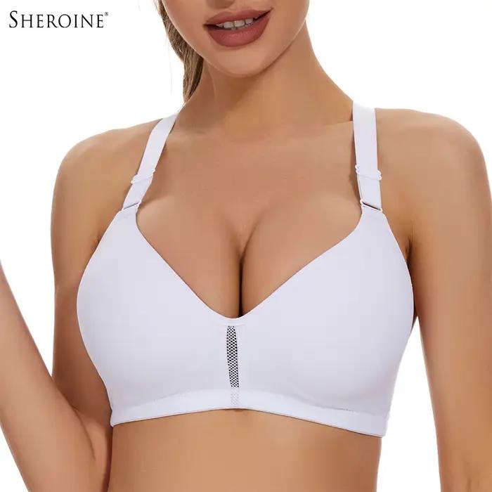 Sheroine-Soutien-gorge rembourré à faible impact pour femme