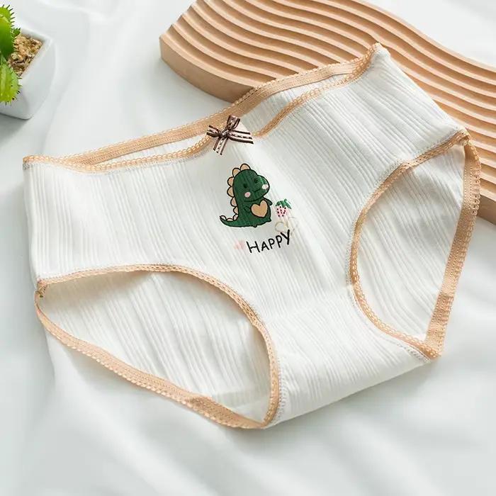 Culotte verte sous-vêtements en coton pour femmes