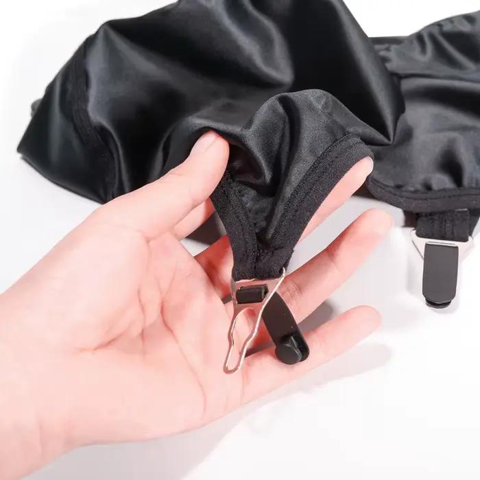 Ceinture à bretelles noire Vintage pour femmes