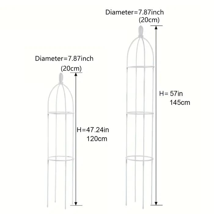 Support pour plantes en treillis de jardin, obélisque en tour, utilisé pour grimper les vignes et les supports de fleurs, tour légère pour plantes