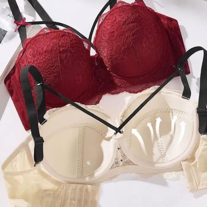 Soutien-gorge push-up demi-coupe pour femme