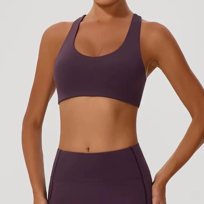 Soutien-gorge de sport Sexy à dos croisé pour femmes