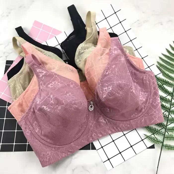 Grande mère soutien-gorge quatre crochets et oeil sous-vêtements sexy gros push up féminin excellent