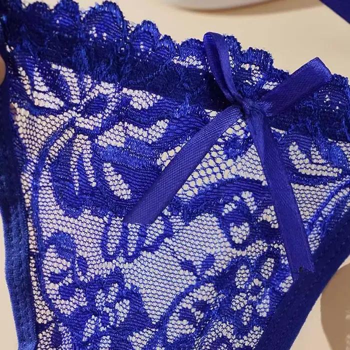Culotte taille basse en dentelle pour femme