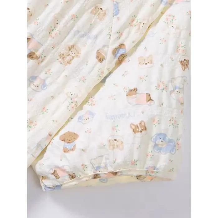 Ensemble pyjama imprimé chiot pour femme