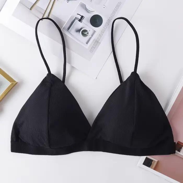 Soutien-gorge tube court pour femme, brassière de sport en coton pour activités de plein air