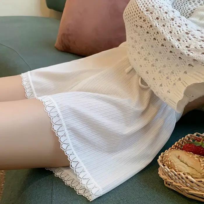 Short de Sécurité pour Femme, Culotte d'Été Fine, Sous-Vêtement en Dentelle Anti-lumière, InjNot Curling