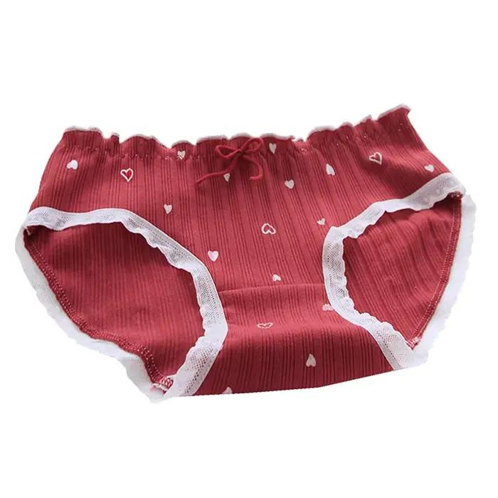 Culotte en coton à lacets pour femmes