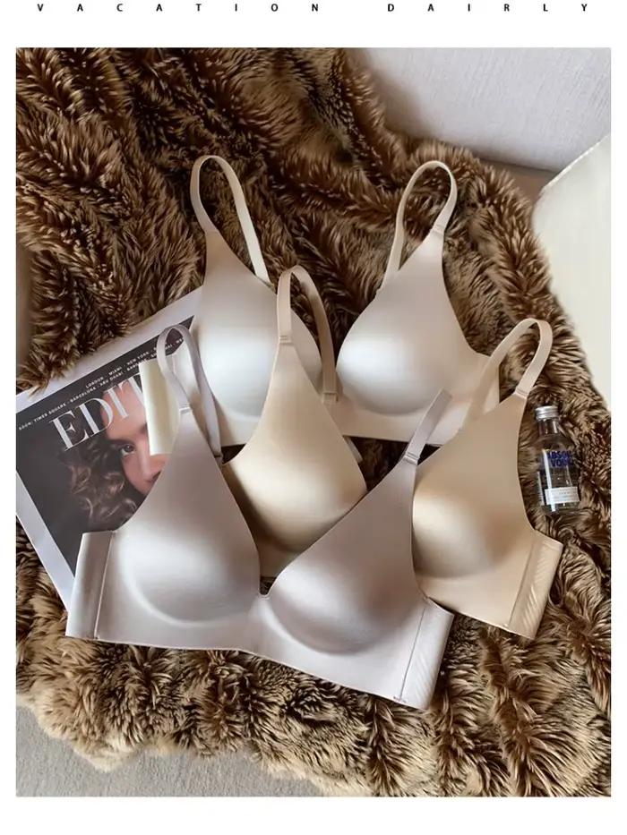 Body bralette sans armatures en satin pour femmes à poitrine petite