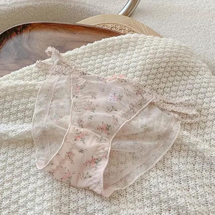 Culotte femme taille basse dentelle