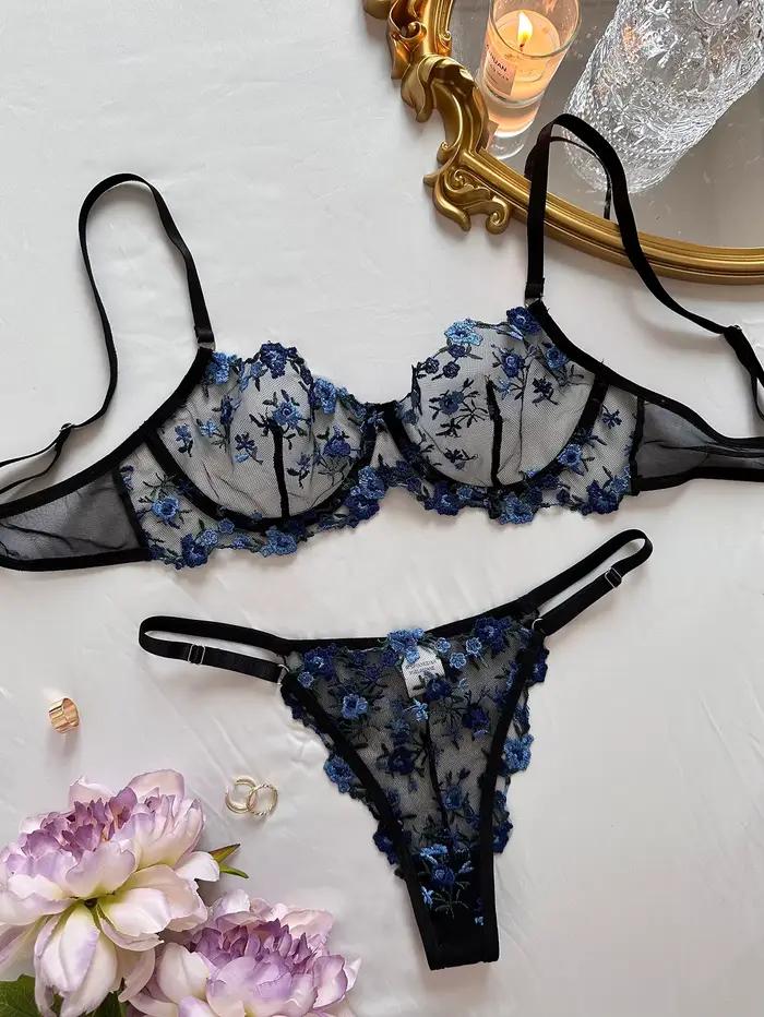 Ensemble de Lingerie transparente Sexy