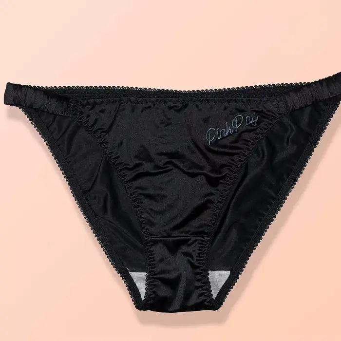 InjSatin-Culotte sexy pour femmes